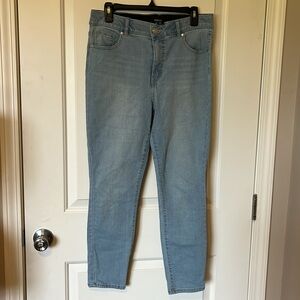 Jones and Co by Jones of New York size 12 denim jeans straight leg elastic waist